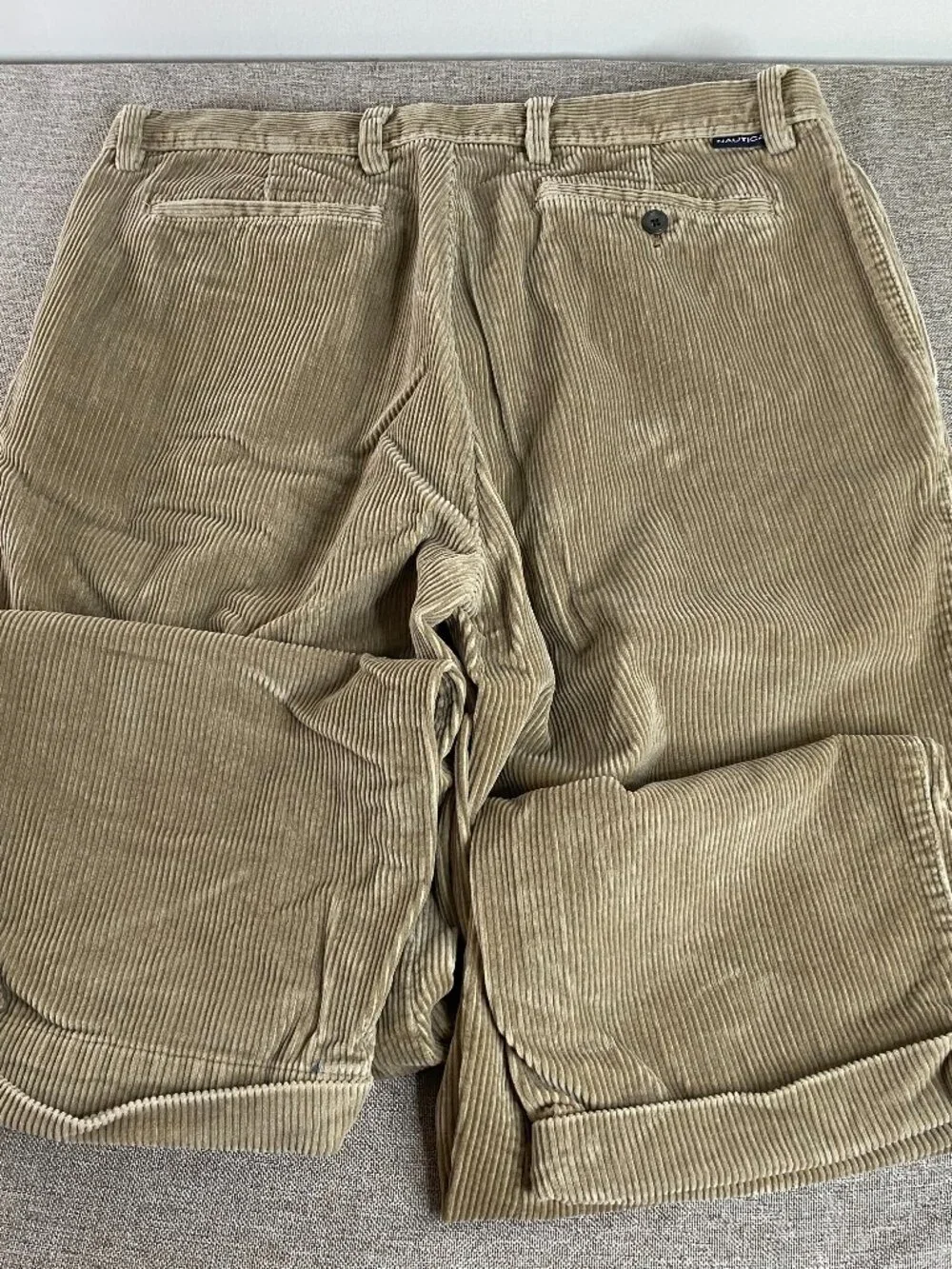 VTG Nautica Rigger Classic Fit Corduroy Dress Pants Men's 36 x 30 Mid Rise Brown